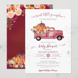 Invitation Baby shower de camion de camionnette de camionnett