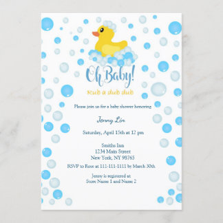 Invitation Baby shower de canard