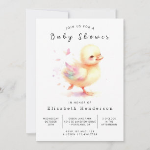 Invitation Baby shower de canard de Bohême