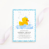 Baby shower de canard en caoutchouc