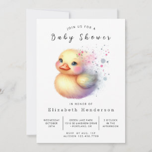 Invitation Baby shower de canard sur mesure