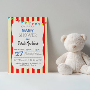 Invitation Baby shower de carnaval