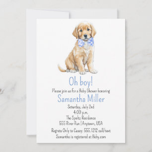Invitation Baby shower de chien