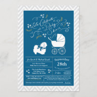 Baby shower de Chien de Pékin Bleu