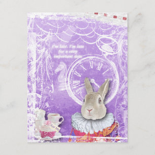 Invitation Baby shower de collage Whimsical Alice in Wonderla