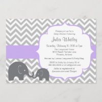 Baby shower de couleur modifiable Little Elephant 