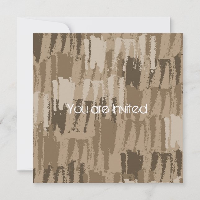 Invitation Baby shower de crème au chocolat (Devant)