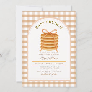 Invitation Baby shower de crêpes d'automne Brunch