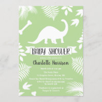 Baby shower de dinosaure de brontosaure