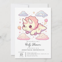 Baby shower de dinosaure Whimsical préhistorique