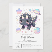 Baby shower de dinosaures majestueux