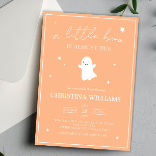 Invitation Baby shower de fantôme de petit garçon neutre pour