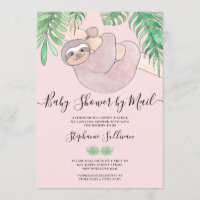 Baby shower de fentes rose mignonne par courrier