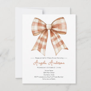 Invitation Baby shower de fille à la cou rose