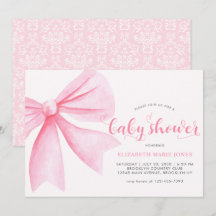Baby shower de fille de béquille de béquille rose