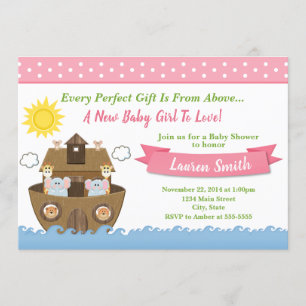 Invitation Baby shower de fille d'invitation de baby shower