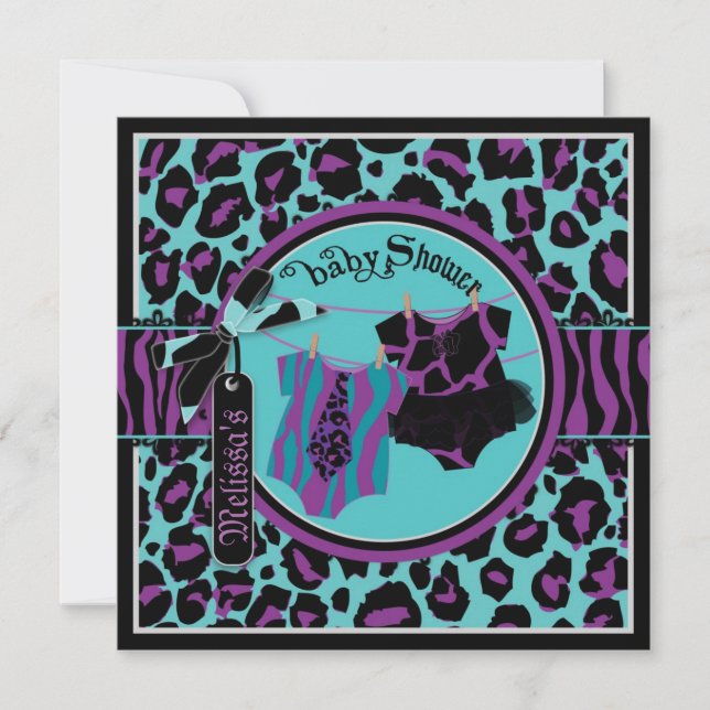 Invitation Baby shower de filles tutu Twin Boy (Devant)