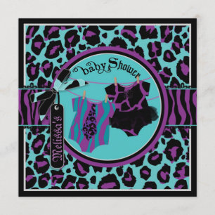 Invitation Baby shower de filles tutu Twin Boy