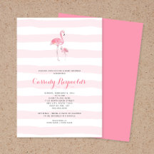 Baby shower de Flamant rose pour maman et petite f