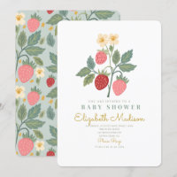 Baby shower de fleurs de bouquet de fraises
