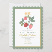 Baby shower de fleurs de bouquet de fraises