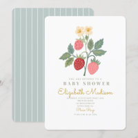 Baby shower de fleurs de bouquet de fraises