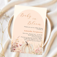 Baby shower de floraison citrouille fleur sauvage