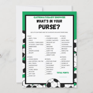 Invitation Baby shower de football, Football - Nom modifiable