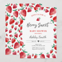 Baby shower de fraise Berry été Sweet Baby