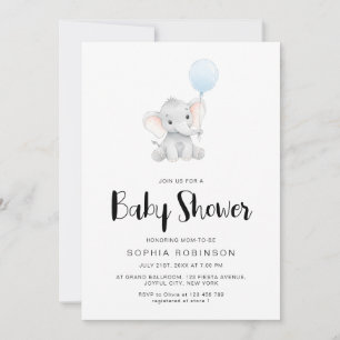 Invitation Baby shower de garçon adorable moderne