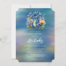Baby shower de garçon Blue Dragon