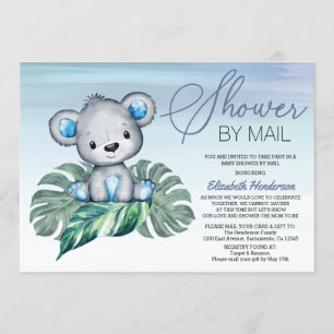 Invitation Baby shower de garçon par courrier