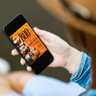 Invitation Baby shower de gâteau de Citrouille presque dû Boo