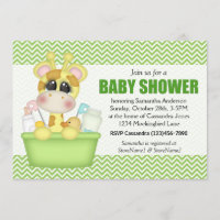Baby shower de Giraffe temps de bain mignon