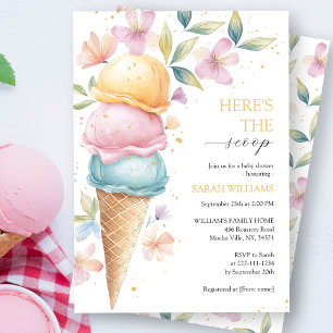 Invitation Baby shower de glace