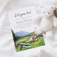 Baby shower de golf de Preppy