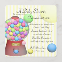 Baby shower de gomme à bulle