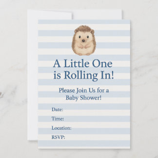 Invitation Baby shower de hérisson