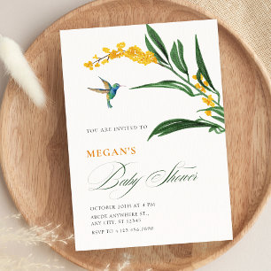 Invitation Baby shower de jardin floral esthétique