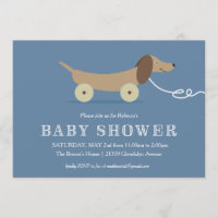 Invitation Baby shower de jouet de chien
