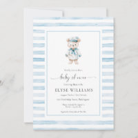 Baby shower de la bande bleue du capitaine de l'ou