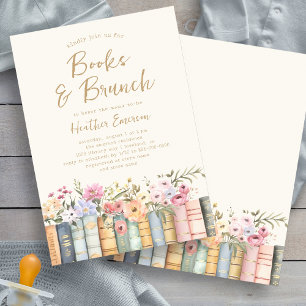Invitation Baby shower de la bibliothèque