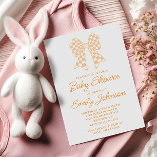 Invitation Baby shower de la cache de pêche et du chevalet bl