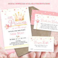 Baby shower de la Couronne rose princesse