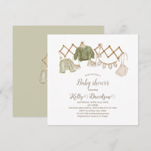 Invitation Baby shower de la crèche Boho neutre pour les femm