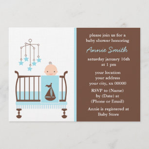 Invitation Baby shower de la garderie pour bébés