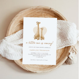 Invitation Baby shower de la Giraffe Cute Boho