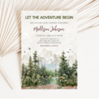 Baby shower de la montagne Woodland