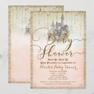Invitation Baby shower de la Parties scintillant d'or Storybo