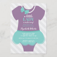 Invitation Baby shower de la petite dame